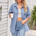 thumbnail image 4 of Birdeem Veste en Denim à Manches Ajustées avec Col à Revers pour Femmes, 4 of 12