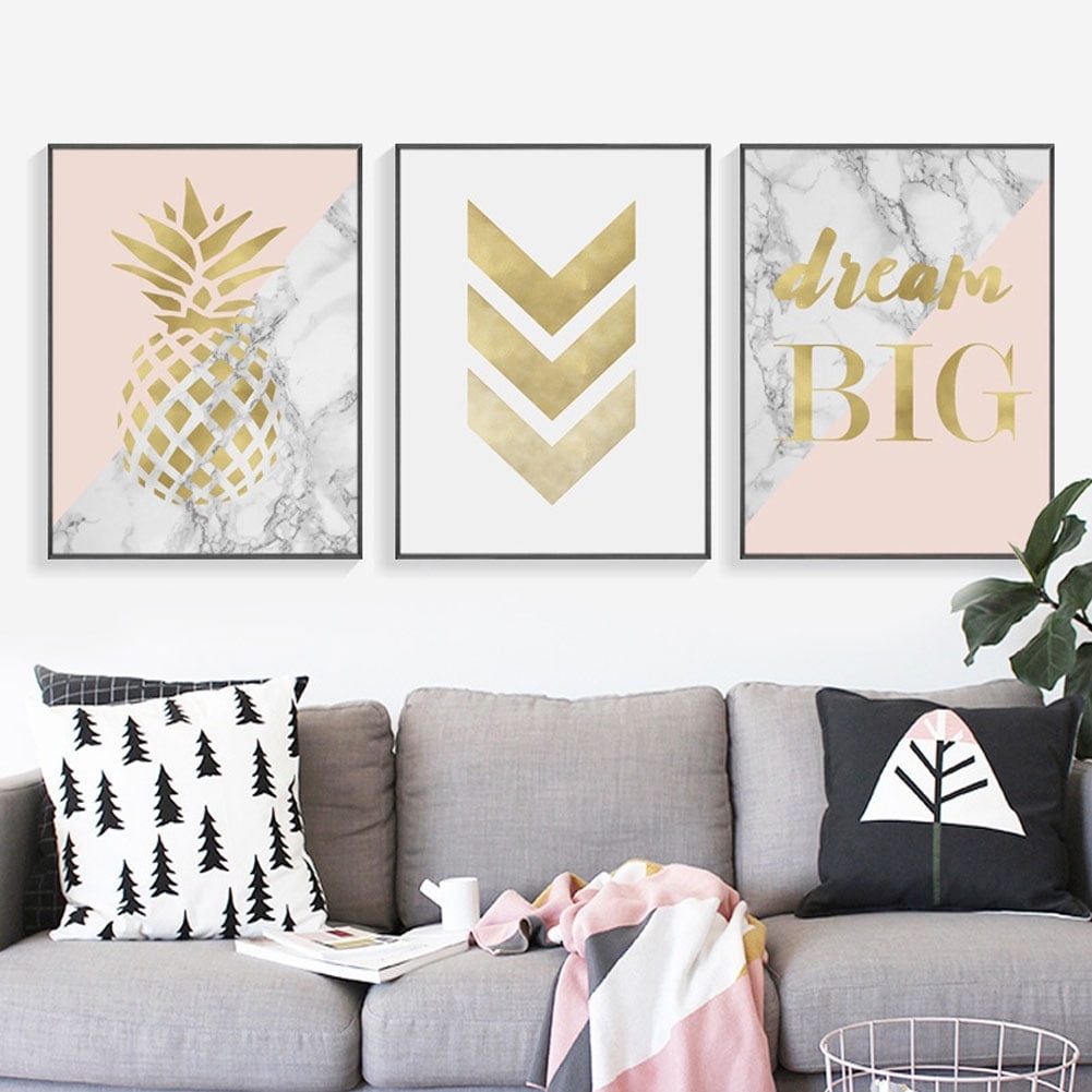 Decorative Pineapple Canvas Prints Wall Hanging Artwork Painting Picture 