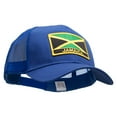 thumbnail image 5 of Jamaica Flag Letter Patched Big Size Solid Cotton Twill High Profile Mesh Pro Style Cap - Royal XL-3XL, 5 of 5