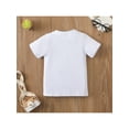 thumbnail image 3 of Seyurigaoka Kids Easter Casual T-shirt Short Sleeve Round Neck Cartoon Dinosaur Print Cotton Tops, 3 of 7