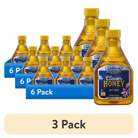 (3 pack) Burleson's Grade A Natural Clover Honey, 40 fl. oz.