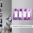 thumbnail image 5 of Watercolor Lavender Switch Cover Decorative Wall Plate / 4-Gang Screwless / Standard Size 4.5x8 in, 5 of 5