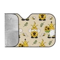 thumbnail image 2 of Bingfone Gnomes Bees And Sunflowers Car Windshield Sunshade,Sun Foldable Sun Shield Sun Visor For Car - Medium, 2 of 8