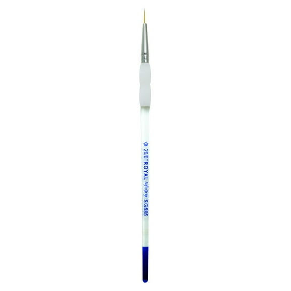 SG585 Series | Soft-Grip™ Standard Handle Gold Taklon Script Brush