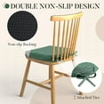thumbnail image 5 of Chair Cushions for Dining Chairs with Ties and Removable Cover, 2" Thick Seat Cushions for Kitchen Chairs, Set of 4, 17" x 16", Forest Green, 5 of 14