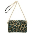 thumbnail image 2 of FORMRS Women Crossbody Purse with Chain Strap Vegan Leather Shoulder Handbag, Green Leopard Pattern, 2 of 7