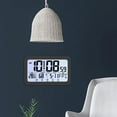 Yguping Large Display Digital Wall Clock with Indoor Temperature and
