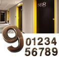 thumbnail image 3 of Lefu Adhesive Glossy 3D House Number Door Plate Sign Outdoor Hotel Room Number, 3 of 6