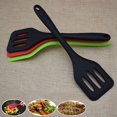thumbnail image 2 of ENJOYW Spatule Fendue Résistante à la Chaleur en Silicone de Qualité Alimentaire Design Monobloc pour la Maison Spatule Fendue, 2 of 7
