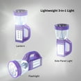 thumbnail image 3 of 3 in 1 LED Lantern, Flashlight and Panel Light, Lightweight Camping Lantern By Wakeman Outdoors (For Camping Hiking Reading and Emergency) (Purple), 3 of 6