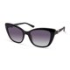 thumbnail image 1 of Gafas de sol GUESS de inspiración retro con forma de ojo de gato negro brillante para mujer, 1 of 1
