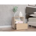 thumbnail image 5 of Mesa Noche Camel Rovere/Blanco Madera Aglomerada Excelsior, 5 of 5