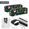 thumbnail image 6 of XMXT Leather Pencil Case, Christmas Elf Snowman Pattern Large Capacity Pencil Pouch for Student Teens Women, 6 of 9