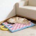 thumbnail image 4 of Pet Cooling Mat 22 Inch Cooling Pad for Small Cats Dogs Under 5 Lb Summer Sleeping Bed Crate Sofa Car Travel Indoor Outdoor Washable Breathable Portable Chill Pad Home Daily Comfort Pad Daily Use, 4 of 6
