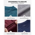 thumbnail image 3 of Real Essentials 5 Pack: Men's Dry-Fit Short Sleeve Crew Neck T Shirts Fitness Running Gym Workout Cool Exercise Athletic Tee, 3 of 8