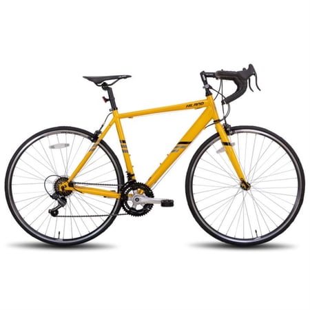 Hiland Road Bike, 700C Racing Bicycle with Shimano 14 Speeds Shifter for Youth and Women Silver,Yellow