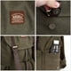 thumbnail image 4 of Mochila de lona vintage Kaukko Mochila de senderismo para viajes al aire libre Mochilas escolares KAUKKO K1016-Green, 4 of 5