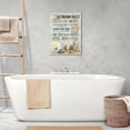 thumbnail image 3 of Farmhouse Bathroom Wall Art Flower Pictures Wall Decor Bathroom Rules Inspirational Quotes Canvas Painting Print Artwork Modern Home Decor Framed for Bathroom 12inx16in, 3 of 6