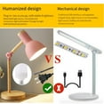 thumbnail image 3 of Household Office Hotel Studying Table Lamp Simple Design Living Room Book Reading Desk Light Eye Protection Lighting Pink Warm Australia, 3 of 9
