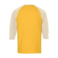 thumbnail image 5 of Hearthz Men's 3/4 Sleeve Baseball Raglan T-Shirts Summer Henley Shirts for Men Casual Cotton Sport Athletic Jersey Tee Tops ,Yellow M, 5 of 7