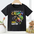 thumbnail image 4 of Camiseta de dinosaurio para niños, superventas, camiseta con estampado de dinosaurio de dibujos animados a la moda para niños, camiseta básica de manga corta, camiseta de Stranger Things, 4 of 5