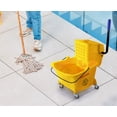 thumbnail image 3 of Mop Bucket 25 Quart | Side Press Wringer | 4 Wheels 2" | Yellow, 3 of 7