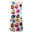 thumbnail image 4 of HomeGardon Sleeveless Dress for Women Women's Boho Floral Printed Dress Summer Sleeveless Tshirt Beach Mini Dresses, 4 of 5