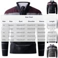thumbnail image 3 of ZUKMRJPC Men's Quarter Zip Sweaters Long Sleeve Slim Fit Vintage Pullover Sweater Fashion Mock Neck Fleece Thickened Warm Knit Tops, 3 of 3
