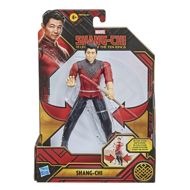 Marvel Shang-Chi 6-Inch Action Figure With Bo Staff Attack Feature - Hasbro Toy For Kids Ages 4+