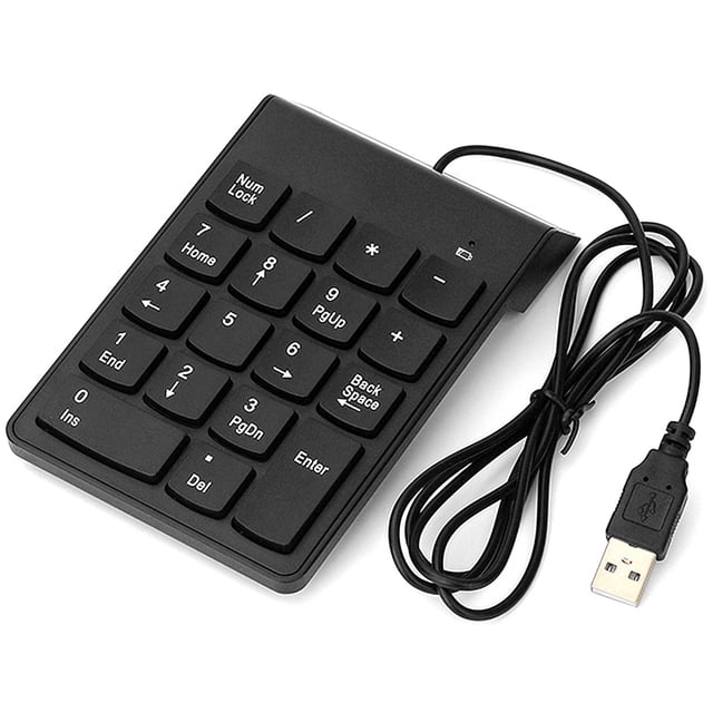 Clavier Numérique Filaire USB 18 Touches Remplacement pour iMac/ ProMacBookMacBook AirPro Ordinateur Portable PC