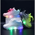thumbnail image 4 of KAQ Light Up Shoes for Girls, Toddler Kids Cute Fashion Led Sneakers, 4 of 6