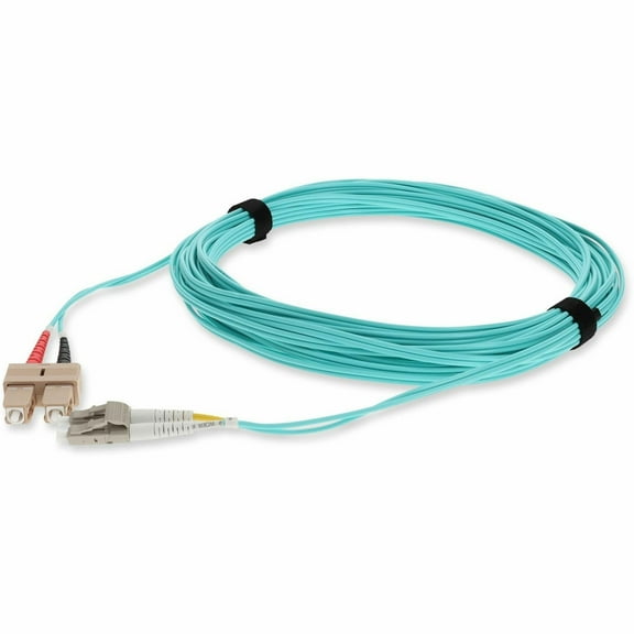 AddOn 2m LC (Male) to SC (Male) Aqua OM3 Duplex LSZH LOMM Patch Cable