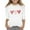 White, variant on Fshinging Girl's Casual T-Shirt Tee Valentine's Day Print Functional Crew Neck 3/4 Quarter Sleeve Top Kids Workout Clothes Size 3-4 Years