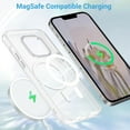 thumbnail image 3 of Magnetic for iPhone 13 Pro Case, iPhone 13 Pro Phone Case, [Compatible with Magsafe] Slim Fit Shockproof Translucent Matte Women Men Girls Boys Protective Case for iPhone 13 Pro 6.1 Inch, White, 3 of 16