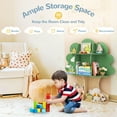 thumbnail image 6 of Curipeer 3-Tier Kids Bookshelf,Toy Storage Organizer for Kids Rooms,Green Tree without Bottom Fence, 6 of 7