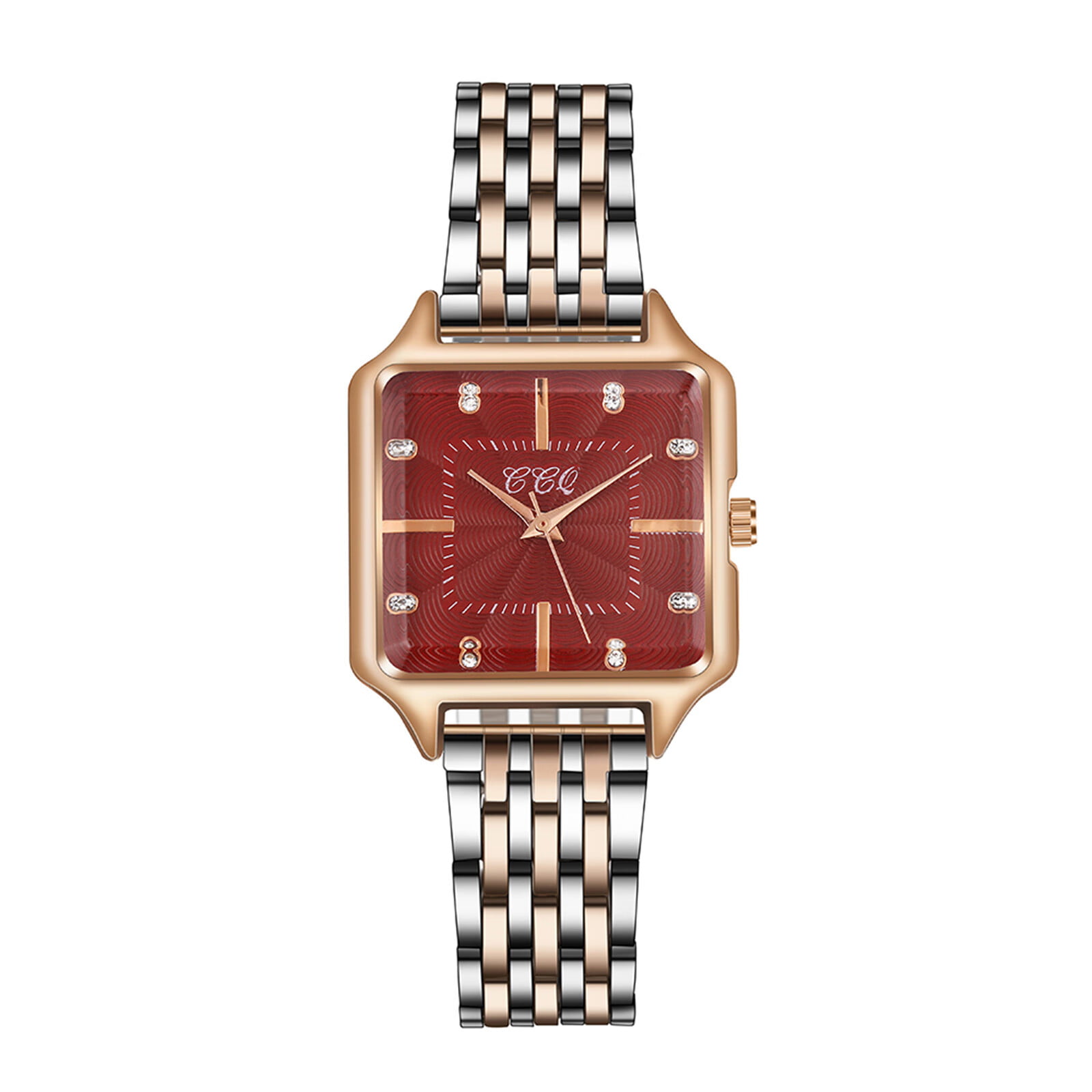 Zppruwei Women'S Watches Quartz Movement Girls Ladies Wristwatch Steel Belt  Watch Holiday Gift