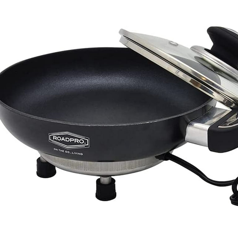 RoadPro RPFP335NS 12-Volt Portable Frying Pan with Non-Stick Surface