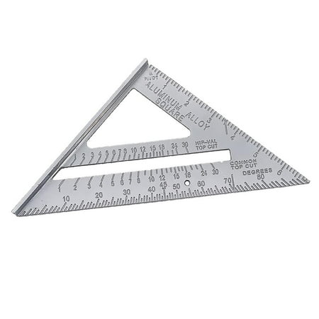 

7 Aluminum Roofing Square Scale Carpenter Framing Measuring Tool (Aluminum)