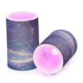 thumbnail image 2 of Set of 2 Flameless Candles Lights with Remote Control Flickering LED Candles Electric Candles for Home Decor Parties Magical Night Sky with Fish, 2 of 7