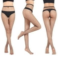 thumbnail image 3 of Lubelski 1 Set Soft Fishnet Stockings Figure Flattering Nylon High Waist Slim Fish Net Pantyhose for Home, 3 of 7