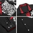 thumbnail image 2 of COOFANDY Men's Business Dress Shirt Long Sleeve Casual Slim Fit Button Down Print Shirt, 2 of 6