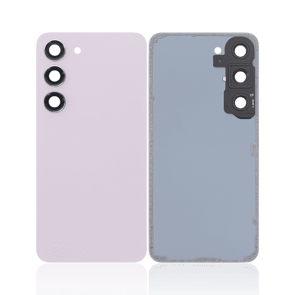 Replacement Back Cover Glass With Camera Lens Compatible For Samsung Galaxy S23 5G (No Logo) (Aftermarket Plus) (Lavender)