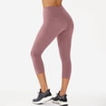 thumbnail image 2 of Bibifish Womens Leggings Velvet Capri Yoga Leggings Capri Length Leggings Evening Walks Casual Dates Elegant Athletic Leggings, 2 of 4