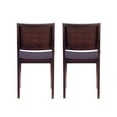 thumbnail image 6 of Linon Burke Solid Beechwood Commercial Grade Set of Two Side Chairs in Espresso, 6 of 11