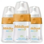 MilkBank - 5 oz Vented Baby Feeding Bottles 3-Pack, BPA-Free