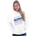 thumbnail image 3 of Not Luck Hard Work Workout Motivation Hoodie Sweatshirt Women Brisco Brands S, 3 of 4