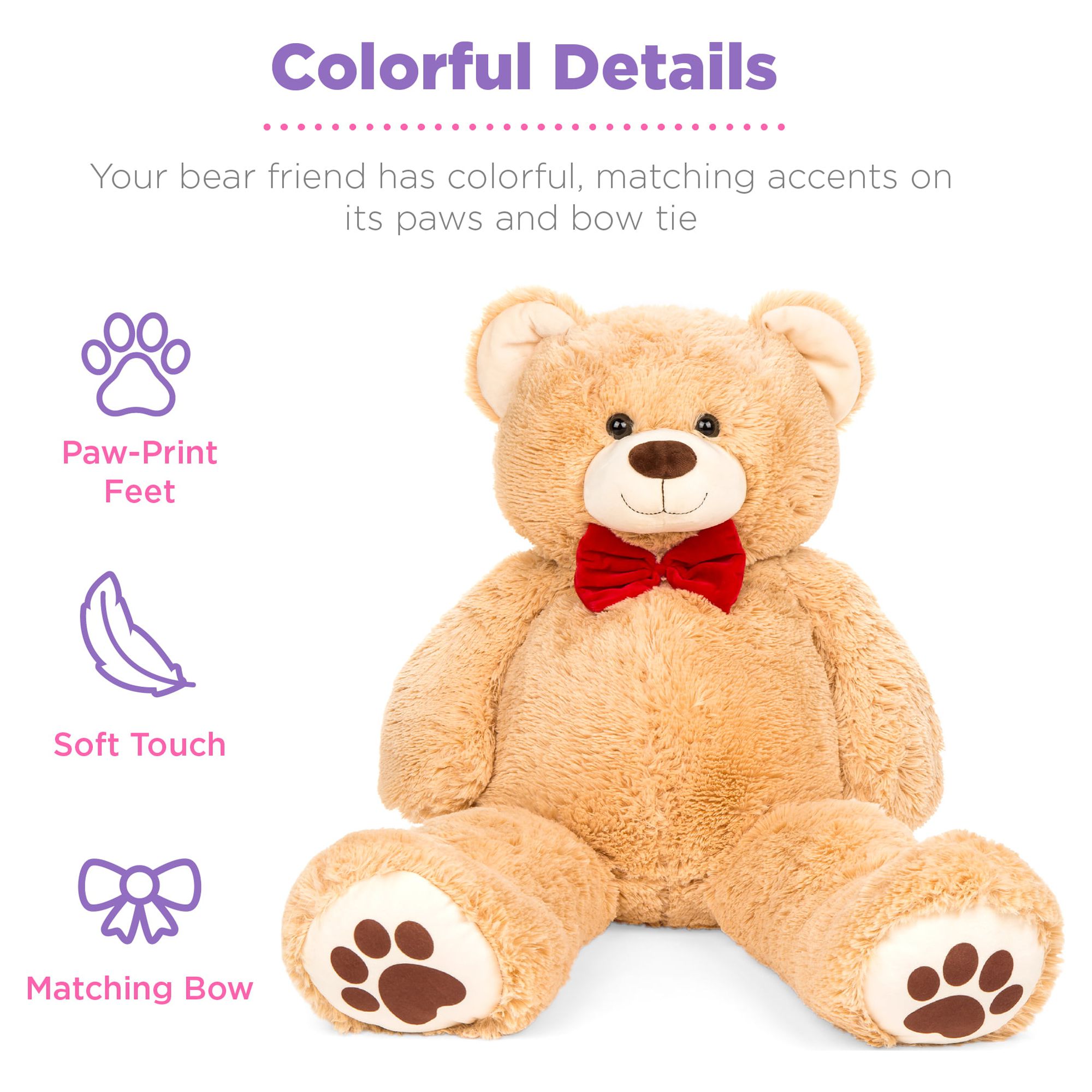 Best Choice Products 35-Inch Giant Teddy Bear Brown Plush photo 4