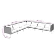 thumbnail image 4 of vidaXL 7 Piece Garden Lounge Set with Cushions Poly Rattan Dark Grey, 4 of 4