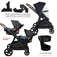 thumbnail image 2 of Venice Child Maverick - Single to Double Modular Stroller - Front or Rear Facing Toddler Seat & Car Seat Adapter, (Package 1, Eclipse Black), 2 of 5