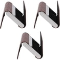 thumbnail image 3 of Set of 3 Double Sided Faux Saffiano Leather Business Card Cases (Brown, Stripes), 3 of 7